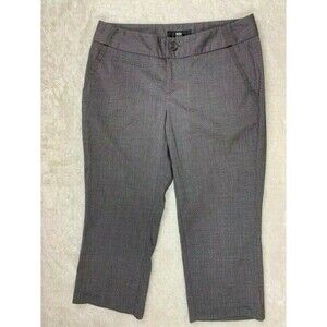 Mossimo Size 2 Womens Dress Pants Trousers Stretch Low Rise Gray Crop